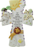 God Created Everything 7 inch Resin Stone Decorative Hanging Wall Cross