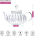 IwaiLoft NEW Glass Teapot with Infuser, Stovetop Safe Tea Kettle, 20OZ Blooming Tea Maker, Pumpkin