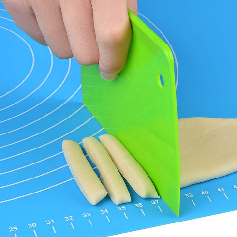 Non Stick Silicone Baking Mat, Blue 25 Inches x 18 Inches, Heat Resistant, Reusable, Easy to Clean with Measurements