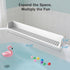 Blgiont Bathtub Splash Guard PlayPad Shelf Area with Strong Suction Cups, Toy Tray Caddy Holder Storage Over Tub