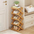 YYW Shoe Rack, Foldable Bamboo Shoes Shelf, Freestanding Shoe Storage Organiser for