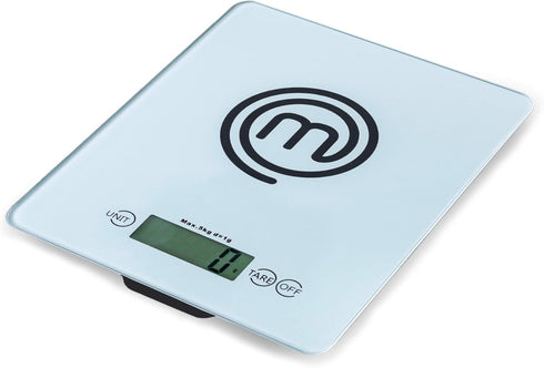 MasterChef Digital Food Scale - Portable Kitchen Scale for Baking & Cooking, LCD Display, 11lb Weight Capacity