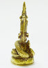 WitnyStore Tiny 1¼" Brass Buddha Statue, Power Naga Mini Statue, Traditional Thai Belief Amulet