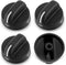 AMI PARTS 8273103 Gas Range Stove Knobs, Fit for Whirlpool, 4-Pack, Black
