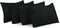 Utopia Bedding King Pillow Cases - 4 Pack Black Soft Brushed Microfiber Fabric, Envelope Closure, 20 x 40 Inches