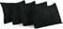 Utopia Bedding King Pillow Cases - 4 Pack Black Soft Brushed Microfiber Fabric, Envelope Closure, 20 x 40 Inches