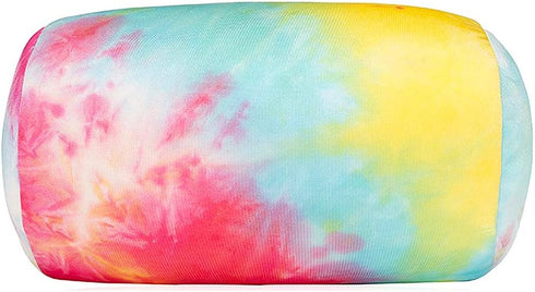 Neck Roll Pillow Tube Microbead Pillows, 7 and 12 Inches Travel Pillows for Chair Sleeping, Tie Dyeing