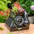 Yardwe 1pc Plant Pot Animal Succulent Planter Pots Telephone Shaper Flowerpot Retro Flower Pot Modern Cute Flower Pots Vintage Flower Pot Garden Flowerpot Outdoor Office Juicy Resin Desk by Yardwe