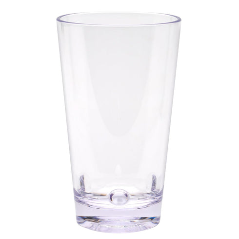 G.E.T. SW-1475-CL BPA-Free Stackable Plastic Beer Pint Glass, 16 Ounce, Clear, Set of 12