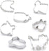 Baby Shower Series Cookie Cutters Set of 7 pcs, DIY Baking Molds, Stainless Steel Fondant Cutter