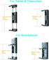 TFY Tissue Box Holder, Kitchen Wall Mount for Facial Tissues and Other Napkin Paper Boxes, Black