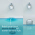 SlipX Solutions Bottomless Bath Overflow Drain Cover for Tub, 4" Diameter, Aqua, Best Gifts for Mom