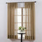 Thermoregulating Semi-Sheer Curtains, Energy-Saving Privacy Panels with UV Light Deflection, Taupe, 108" L x 59" W,