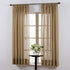 Thermoregulating Semi-Sheer Curtains, Energy-Saving Privacy Panels with UV Light Deflection, Taupe, 108" L x 59" W,