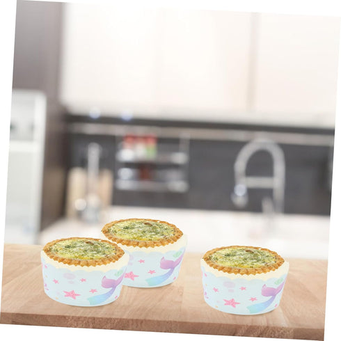 Baking Tool 100Pcs Cake Cups, Non-stick Home Cake Cup Baking Supply, DIY Muffin Cup Dessert Cup Bakeware