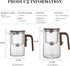 800ml/27.1oz Enchant Tea Pot - Witchcraft Magic Glass Teapot, Magnetic Water Separation Design, Borosilicate Infuser