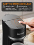 6-12 oz 5.5" Reminder,Black,9.45 Inches Single Serve Coffee Maker for K-Cup and Ground Coffee, Fast Brew, Brew Sizes