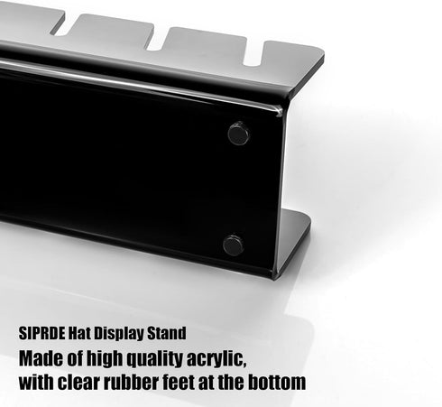 SIPRDE Hat Racks for Baseball Caps, 2 Pack No Install Acrylic Organizer for 14 Caps for Bedroom and Closet