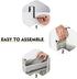 Over The Door Hanging Organizer, 5-Shelves and 10 Side Pockets for Bathroom and Bedroom Storage