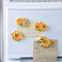 4 PCS Sunflower Resin Fridge Magnets for Refrigerator, Whiteboard, Office, Photo Cabinet, Bulletin Board Home Decoration
