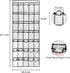 1 Pack 35 Breathable Mesh Pockets Large Hanging Shoe Organizer Over The Door Shoe Rack for Closet Door Storage Shoe Holder Hanger, 4Hooks, White (67.7'' x 26.4'') by TidyMaster