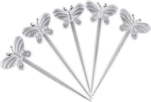 Comicfs 200 Pcs Plastic Cocktail Picks, 3.5" Fruit Toothpicks for Sandwich Appetizer, Party Supplies