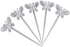 Comicfs 200 Pcs Plastic Cocktail Picks, 3.5" Fruit Toothpicks for Sandwich Appetizer, Party Supplies