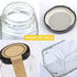 Encheng 4 oz 30 Pack Clear Hexagon Jars,Small Glass Honey Jars With Lids(Black),Mason Jars For Herb,Foods,Jams,Liquid