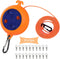 Portable Travel Clothesline Cord, Adjustable 33ft Camping Clothes Line with 20Pcs Windproof Clothespins
