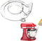 Updated KitchenAid Tilt Head 4.5-5 QT Pouring Shield, Fully Enclosed Foldable Lid Mixer Bowl Cover for Kitchen Aid