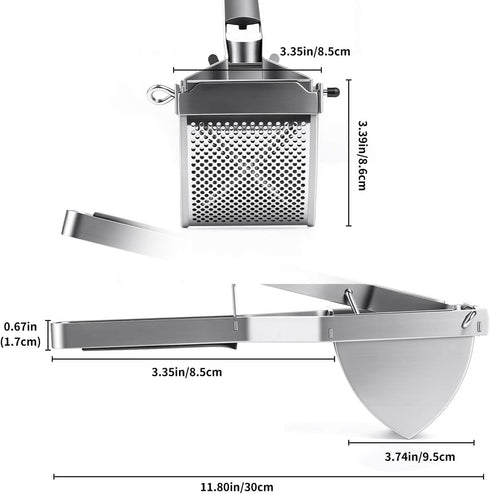 SPEENSUN Potato Ricer, Heavy Duty Stainless Steel Potato Masher for Fluffy Mashed potatoes & Baby Food | Dishwasher
