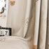 Grommet 3D 1 W42 L84 inch) Cartoon Bears Kids Blackout Curtains for Babys Bedoom Living Room Top Beige Embroidery Bear