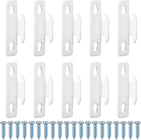 Sratte Curtain Rod Single Bracket Hardware Brackets with Screws, Spreader Wall Bracket Hooks for Kitchen Accessories