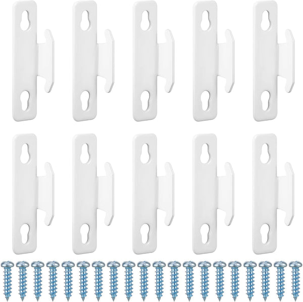 Sratte Curtain Rod Single Bracket Hardware Brackets with Screws, Spreader Wall Bracket Hooks for Kitchen Accessories