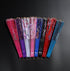 BABEYOND 8pcs Floral Folding Hand Fan, Vintage Handheld Lace Folding Fan with Different Flower Patterns for Wedding