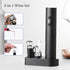 Electric Wine Opener Set, Battery Operated Corkscrew with Storage Base, Automatic Wine Opener for Home Bars (Black)