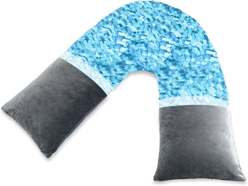AS AWESLING Shredded Memory Foam V Pillow, V Pillow for Neck and