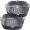 Silicone Liners Square 8 Inches for Air Fryer, 2 Pcs Non-stick Food-grade Reusable Baking Tray Accessories