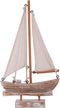 Wooden Sailboat Small Nautical Sail Boat Decor Coastal Beach Themed Ornaments for