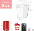 50 Pack 5 oz Kucoele Dessert Cups with Lids and Spoons, Clear Plastic Parfait Appetizer Cups Dessert Shooters Party