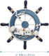 Nautical Beach Wooden Boat Steering Wheel Wall Decor, 9 Inch Rudder