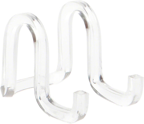 Plymor Clear Acrylic Ribbon-Style Display Easel, 1.875" H x 1.75" W x 2.625" D (6 Pack)