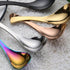 5 PCS Stainless Steel Soup Spoons, Mirror Finish Kitchen Serving Spoons for Soup Rice Tea Milk Dessert (Multicolor)