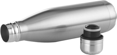 18/8 350ml 500ml 750ml 1000ml (500ml) Double Wall Stainless Steel Vacuum Cola Shape Bottle, Narrow Mouth Thermo Flask