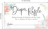 Canopy Street Pastel Watercolor Floral Diaper Raffle Tickets / 50 Baby Shower Drawing Cards / 2" x 3.5" Gender Reveal