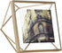 Umbra Prisma Picture Frame, 4 x 4 Photo Display for Desk or Wall, Copper