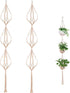 ELANE 2PCS 3-Tier 70" Macrame Plant Hangers Basket Plant Hanger Indoor Outdoor Hanging