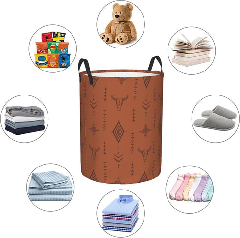 Coobex Large Laundry Basket Western Boho Home Decor Laundry Hamper With Handles Collapsible Laundry Baskets Waterproof