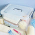 Jekiyo Clear Plastic Storage Bin – 12 Quart Latching Box with Lid, 1 Pack