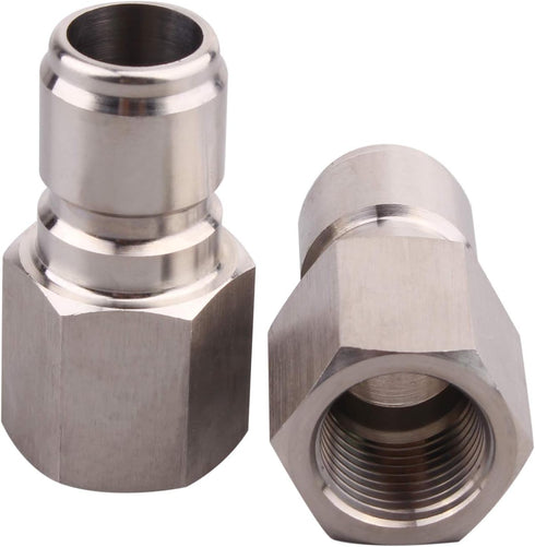 DERNORD Stainless Steel Female Quick Disconnect FPT 3/8" Homebrewing Connector Sanitary Fitting Pack of 2 by DERNORD